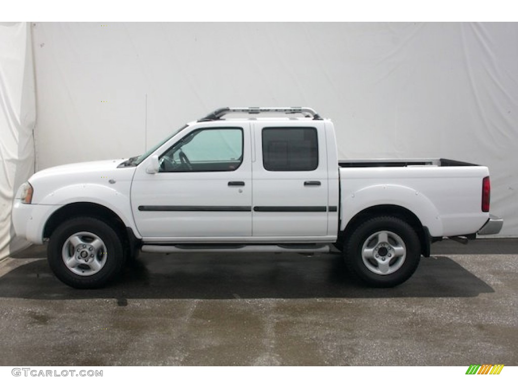2002 Frontier SE King Cab - Cloud White / Gray photo #8