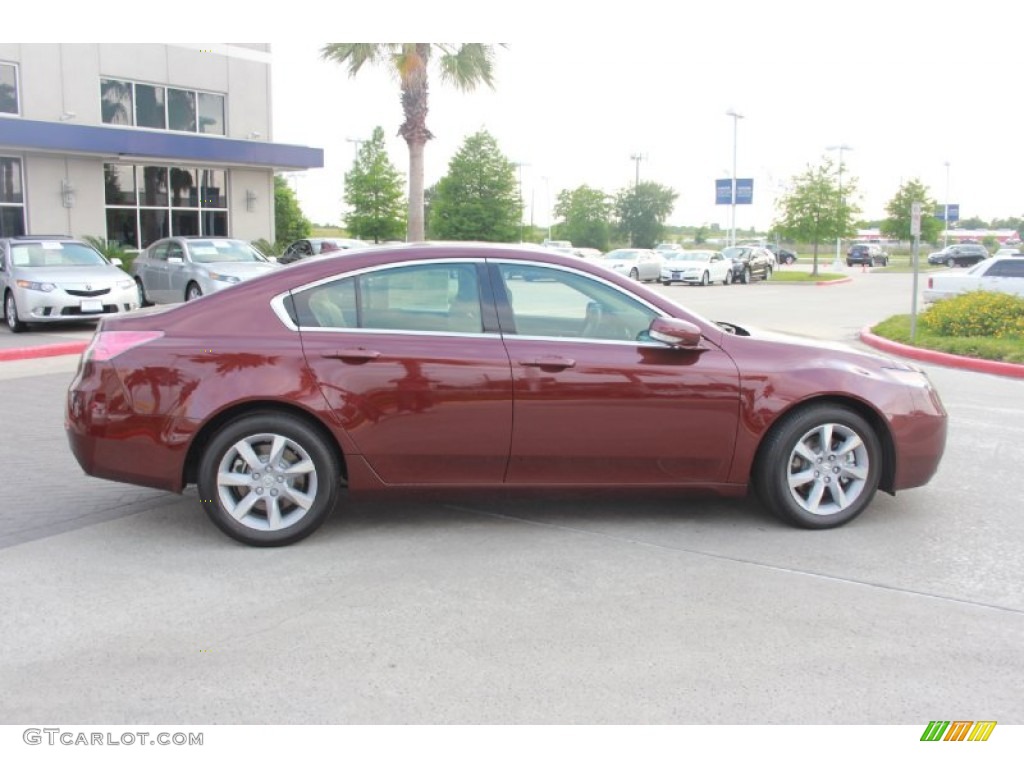 Basque Red Pearl II 2013 Acura TL Standard TL Model Exterior Photo #81351099