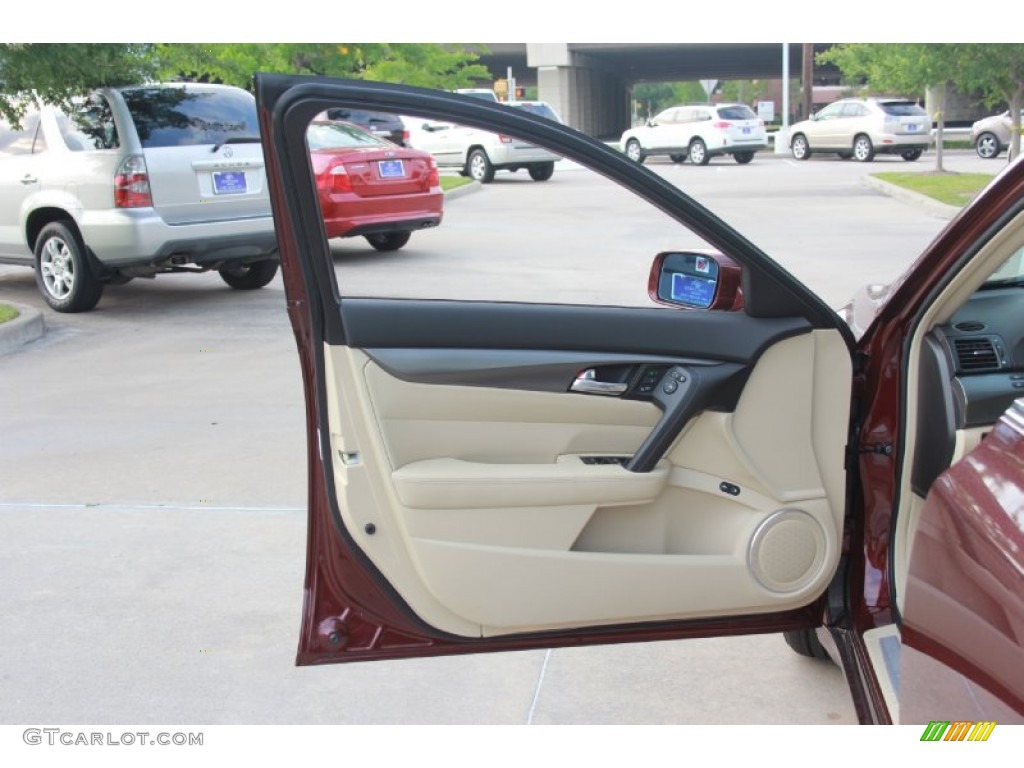 2013 Acura TL Standard TL Model Parchment Door Panel Photo #81351147