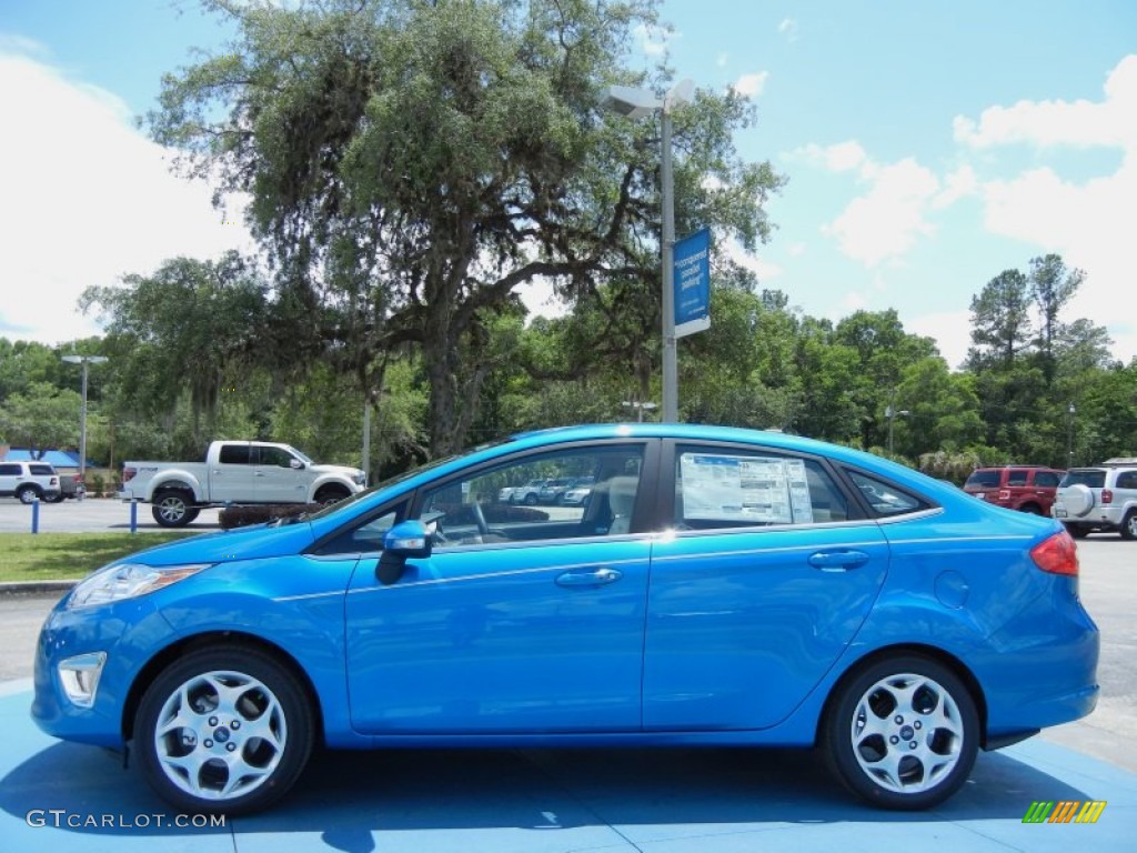 Blue Candy 2013 Ford Fiesta Titanium Sedan Exterior Photo #81351393