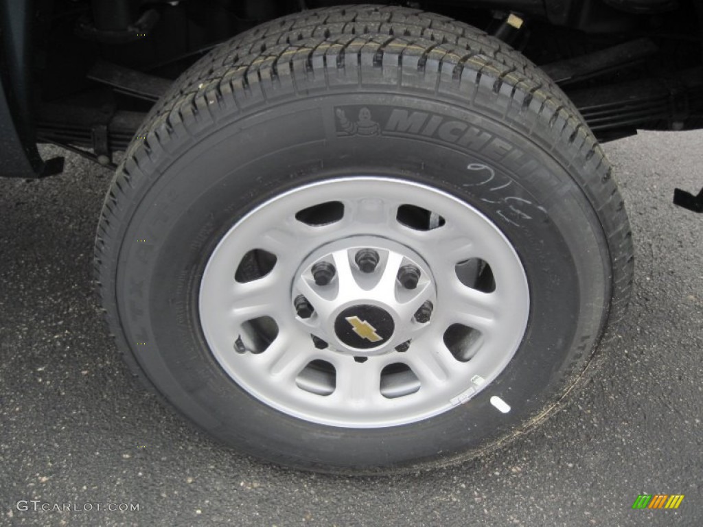 2013 Silverado 3500HD WT Regular Cab 4x4 - Blue Granite Metallic / Dark Titanium photo #6