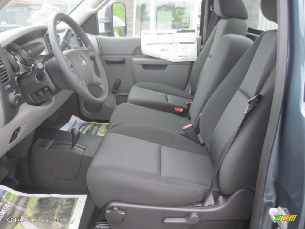 2013 Silverado 3500HD WT Regular Cab 4x4 - Blue Granite Metallic / Dark Titanium photo #7