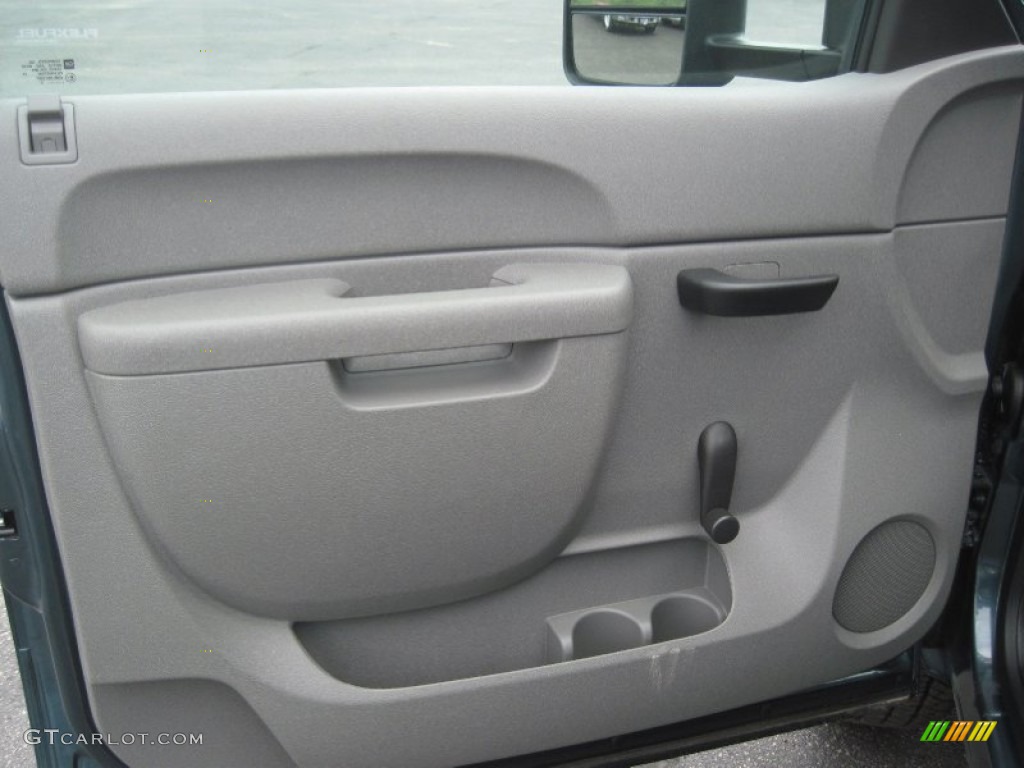 2013 Silverado 3500HD WT Regular Cab 4x4 - Blue Granite Metallic / Dark Titanium photo #8