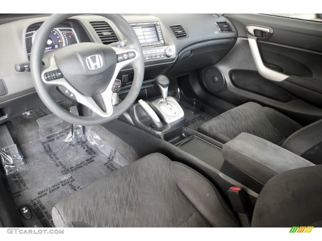 Black Interior 2007 Honda Civic EX Coupe Photo #81351894
