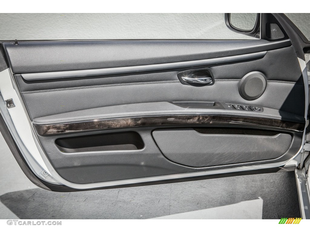 2010 BMW 3 Series 335i Convertible Black Door Panel Photo #81353097