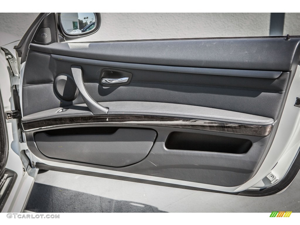 2010 BMW 3 Series 335i Convertible Black Door Panel Photo #81353253