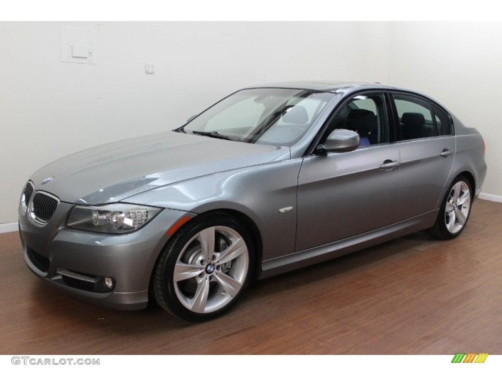 2009 3 Series 335i Sedan - Space Grey Metallic / Black photo #1