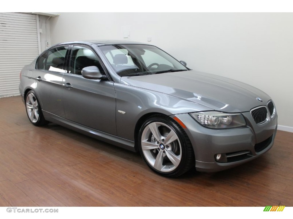 2009 3 Series 335i Sedan - Space Grey Metallic / Black photo #2