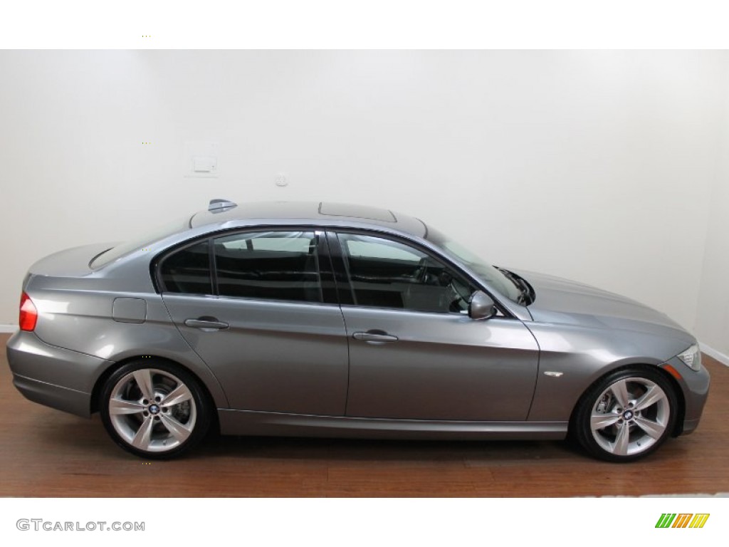 2009 3 Series 335i Sedan - Space Grey Metallic / Black photo #5