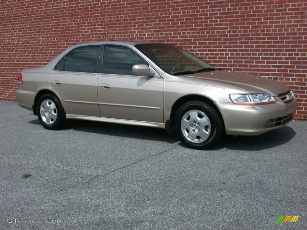 2002 Accord EX V6 Sedan - Naples Gold Metallic / Ivory photo #2