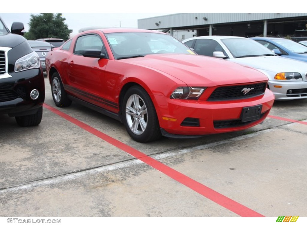 2010 Mustang V6 Coupe - Torch Red / Charcoal Black photo #1