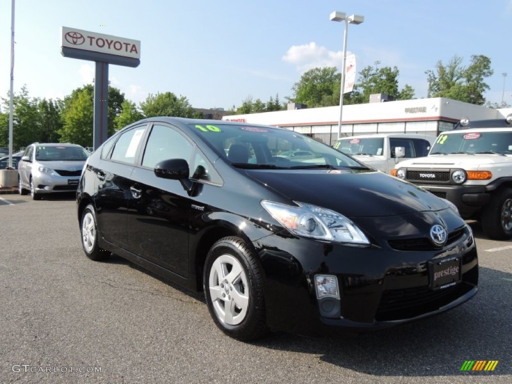 2010 Prius Hybrid III - Black / Dark Gray photo #1