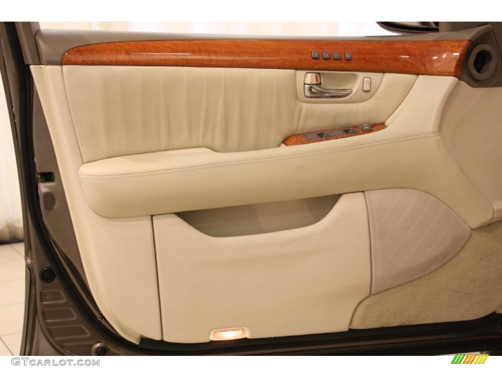 2005 Lexus LS 430 Sedan Ecru Door Panel Photo #81356670