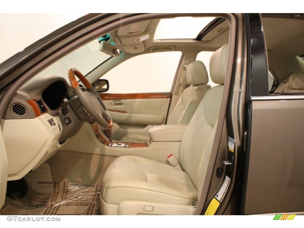 Ecru Interior 2005 Lexus LS 430 Sedan Photo #81356770