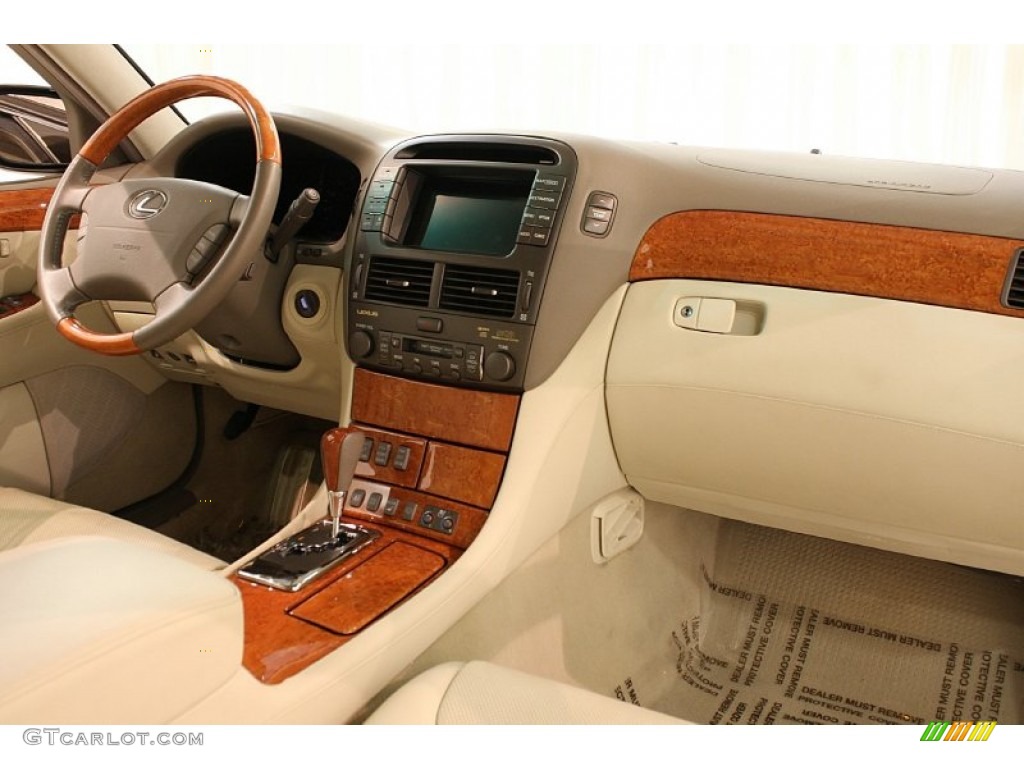 2005 Lexus LS 430 Sedan Ecru Dashboard Photo #81357329