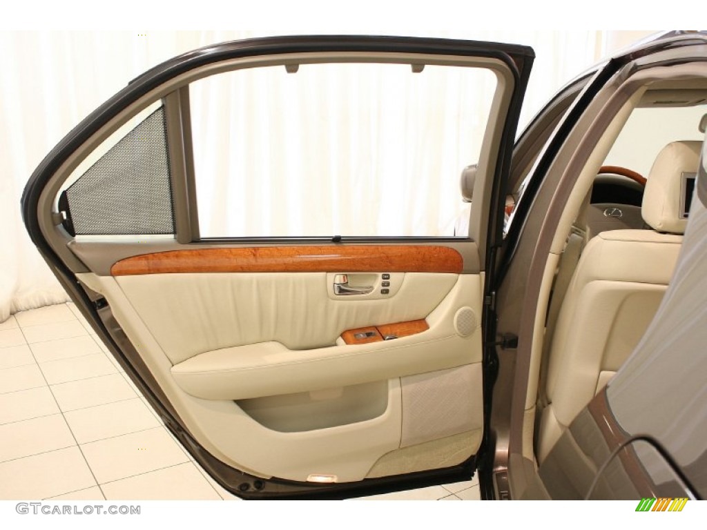 2005 Lexus LS 430 Sedan Ecru Door Panel Photo #81357417