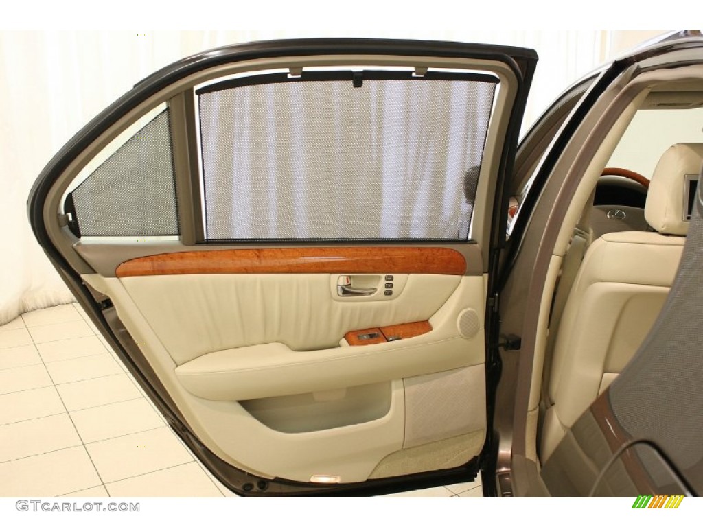 2005 Lexus LS 430 Sedan Ecru Door Panel Photo #81357438