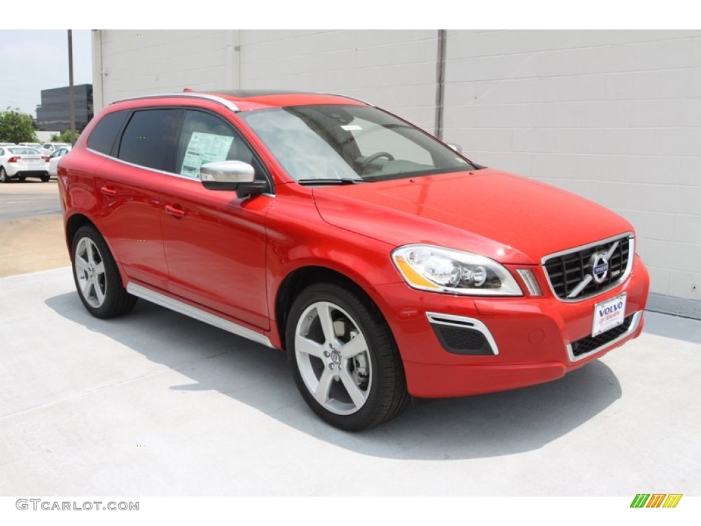 2013 XC60 T6 AWD R-Design - Passion Red / R Design Soft Beige/Off Black Inlay photo #9