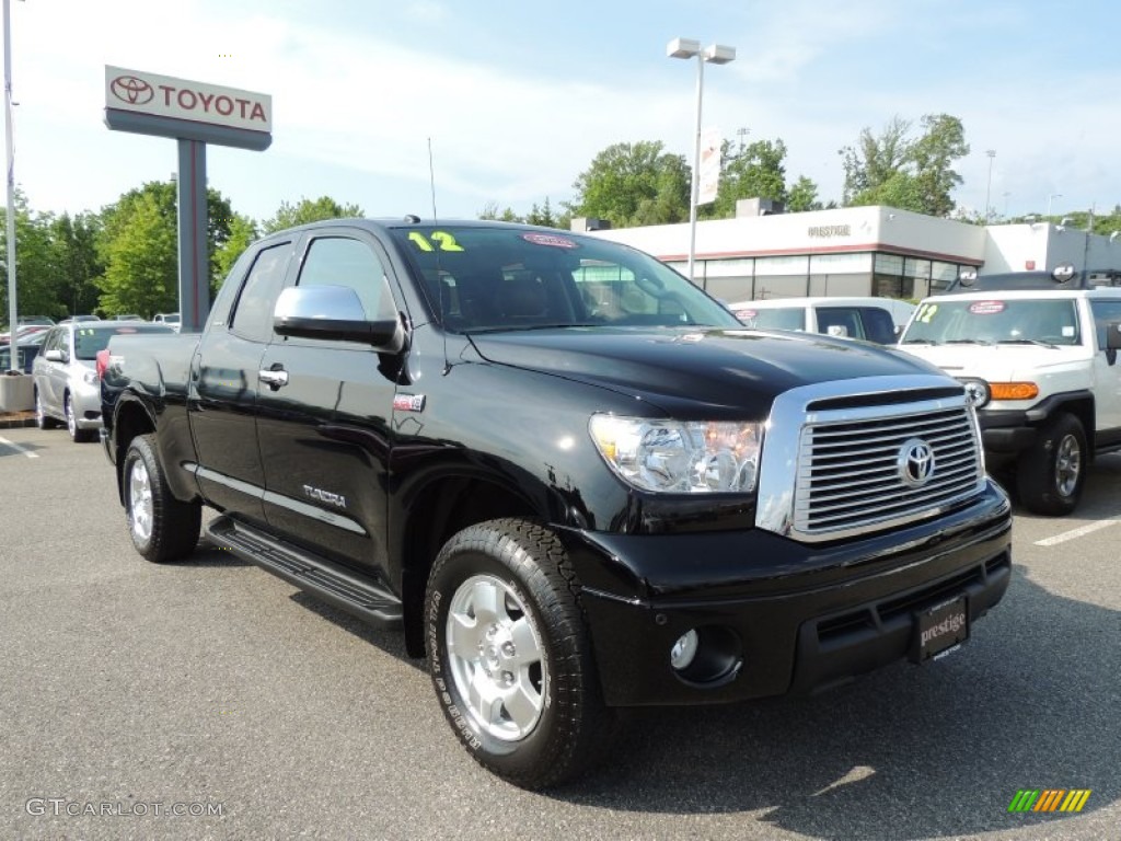 2012 Tundra Limited Double Cab 4x4 - Black / Red Rock photo #1