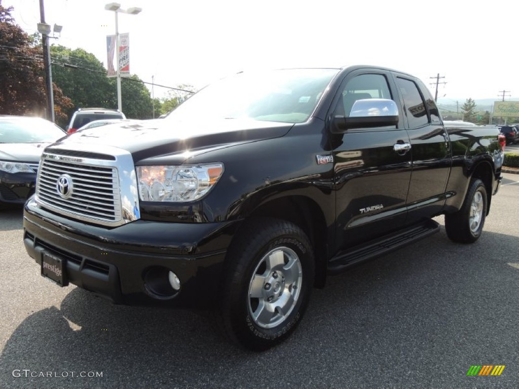 2012 Tundra Limited Double Cab 4x4 - Black / Red Rock photo #3