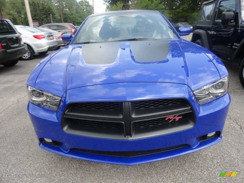 2013 Charger R/T Daytona - Daytona Blue Pearl / Daytona Edition Black/Blue photo #1
