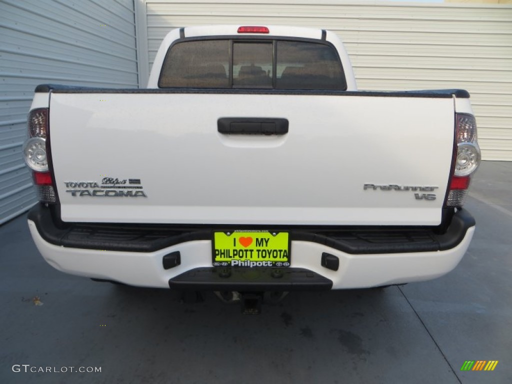2013 Tacoma V6 TRD Sport Prerunner Double Cab - Super White / Graphite photo #5