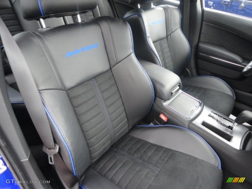 Daytona Edition Black/Blue Interior 2013 Dodge Charger R/T Daytona Photo #81358668