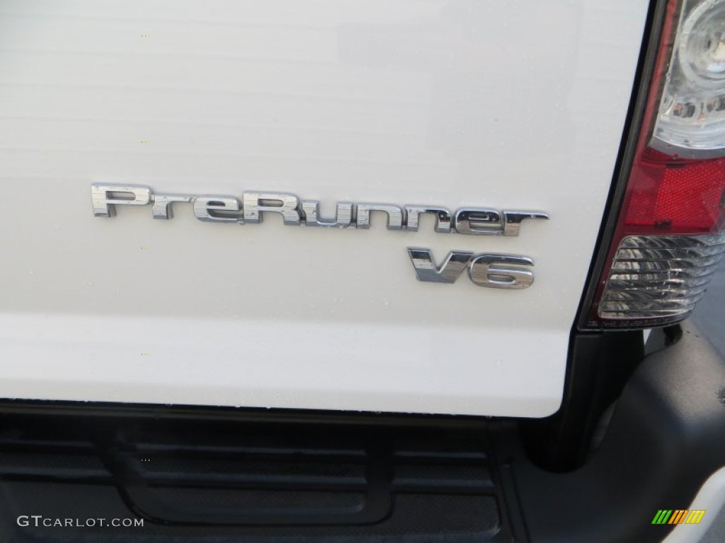 2013 Tacoma V6 TRD Sport Prerunner Double Cab - Super White / Graphite photo #19