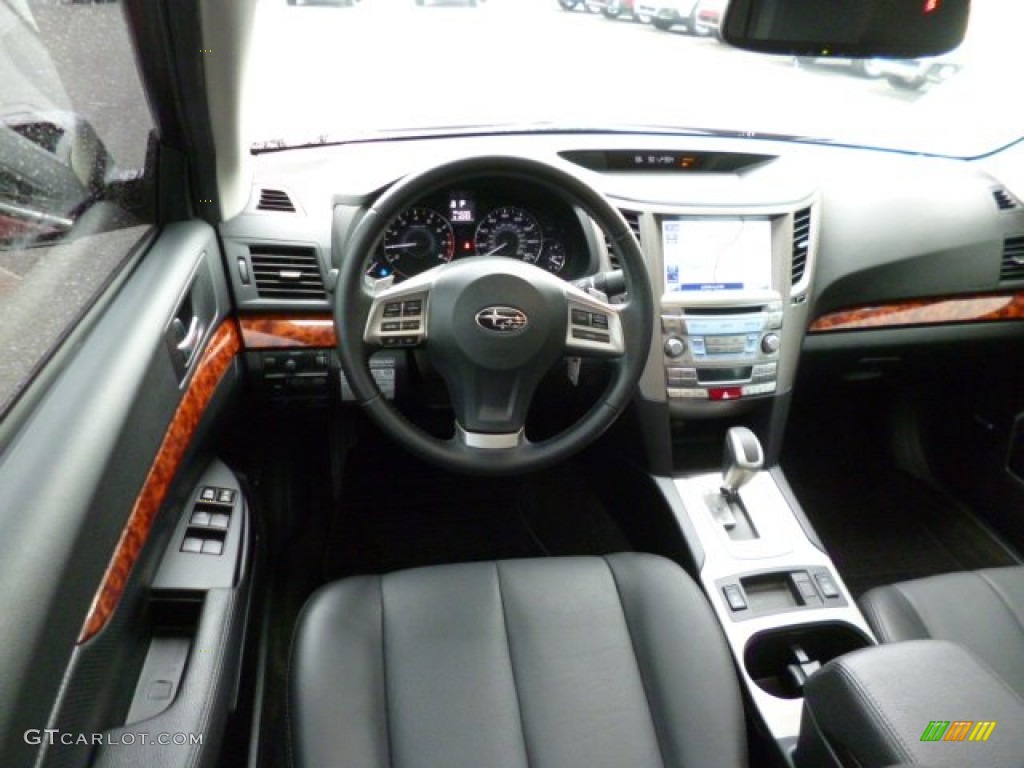 2012 Subaru Legacy 3.6R Limited Off Black Dashboard Photo #81359583