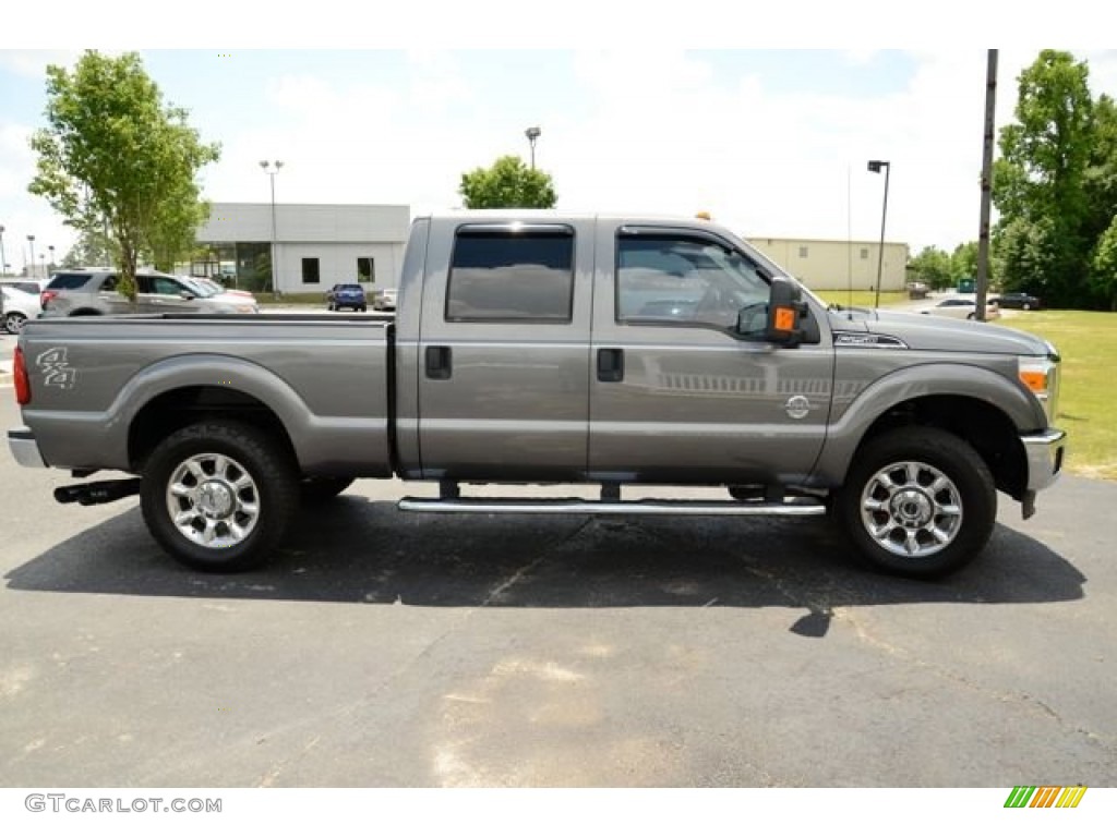 Sterling Grey Metallic 2011 Ford F250 Super Duty XLT Crew Cab 4x4 Exterior Photo #81360492