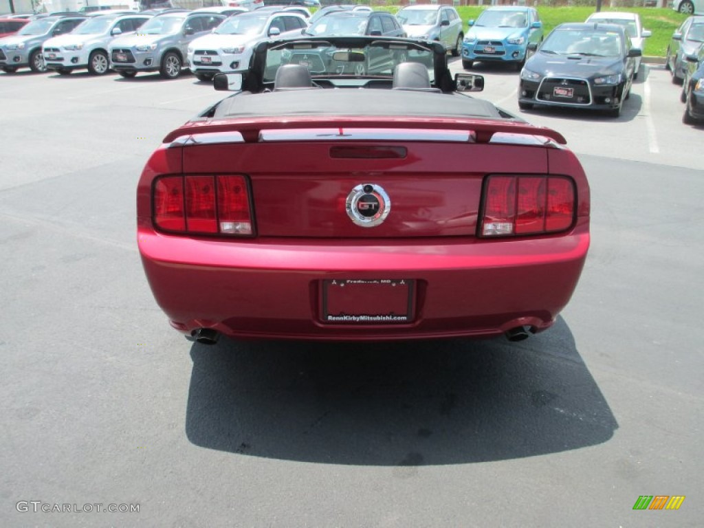 2005 Mustang GT Premium Convertible - Redfire Metallic / Dark Charcoal photo #6