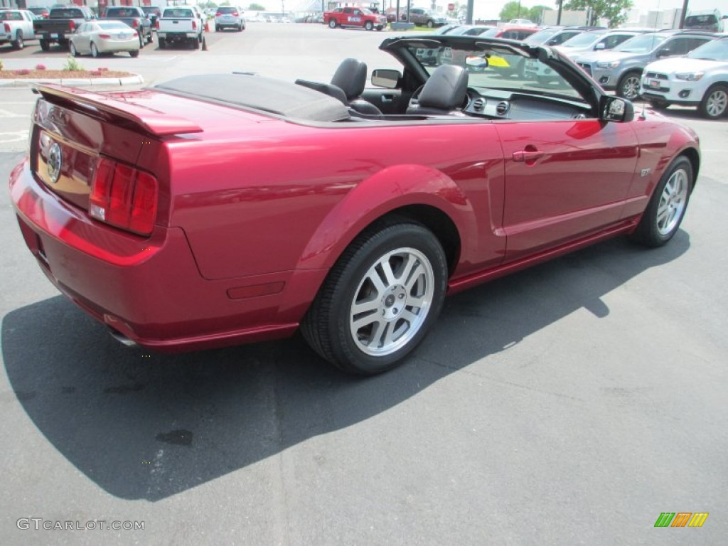 2005 Mustang GT Premium Convertible - Redfire Metallic / Dark Charcoal photo #7
