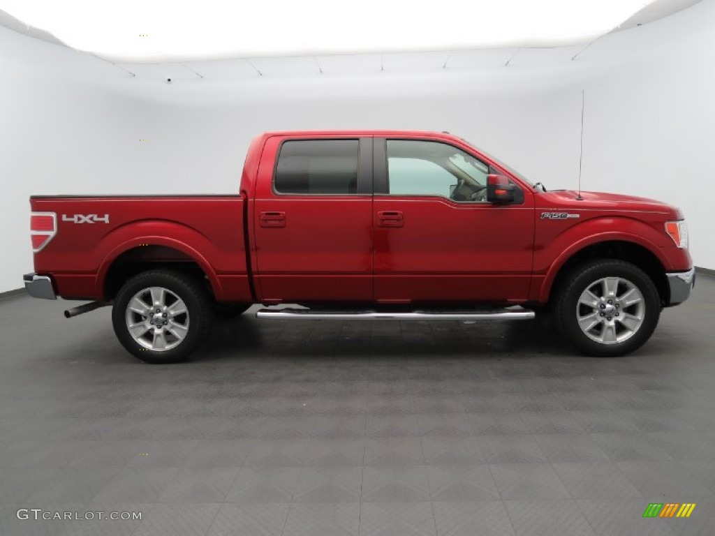 Red Candy Metallic 2010 Ford F150 Lariat SuperCrew 4x4 Exterior Photo #81360771
