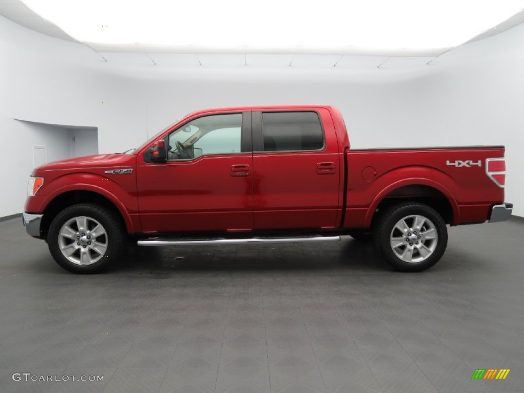 Red Candy Metallic 2010 Ford F150 Lariat SuperCrew 4x4 Exterior Photo #81360865