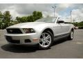 Brilliant Silver Metallic 2010 Ford Mustang V6 Convertible
