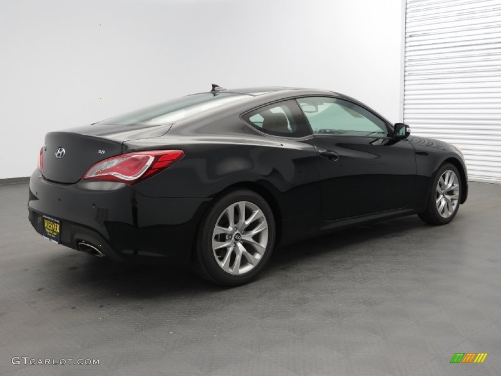 2013 Genesis Coupe 3.8 Grand Touring - Black Noir Pearl / Tan Leather photo #2