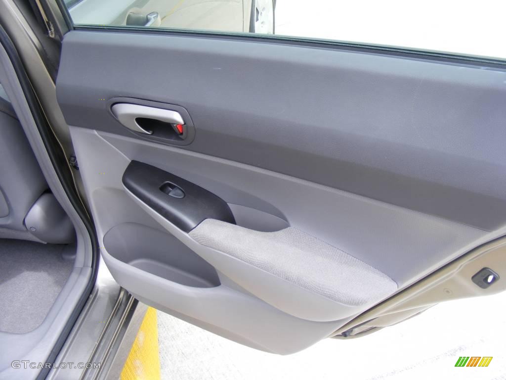 2006 Civic LX Sedan - Galaxy Gray Metallic / Gray photo #22