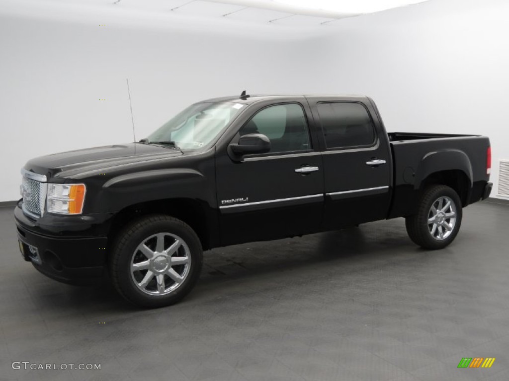 2013 Sierra 1500 Denali Crew Cab - Onyx Black / Ebony photo #1