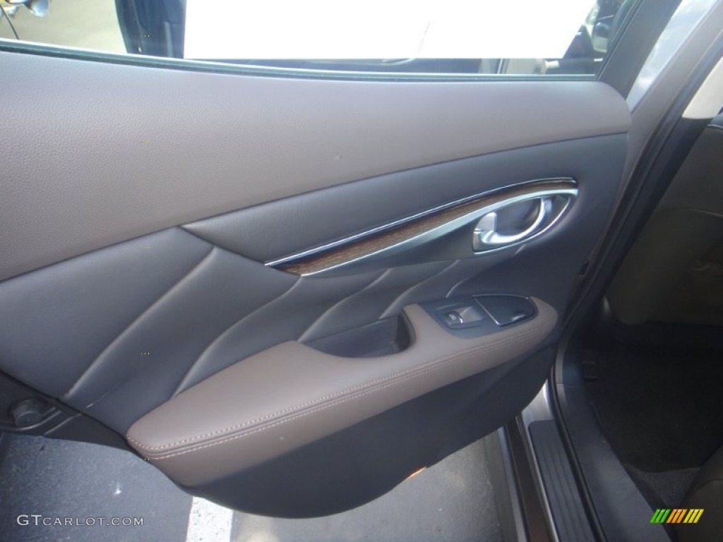 2011 Infiniti M 37 Sedan Java Door Panel Photo #81366750