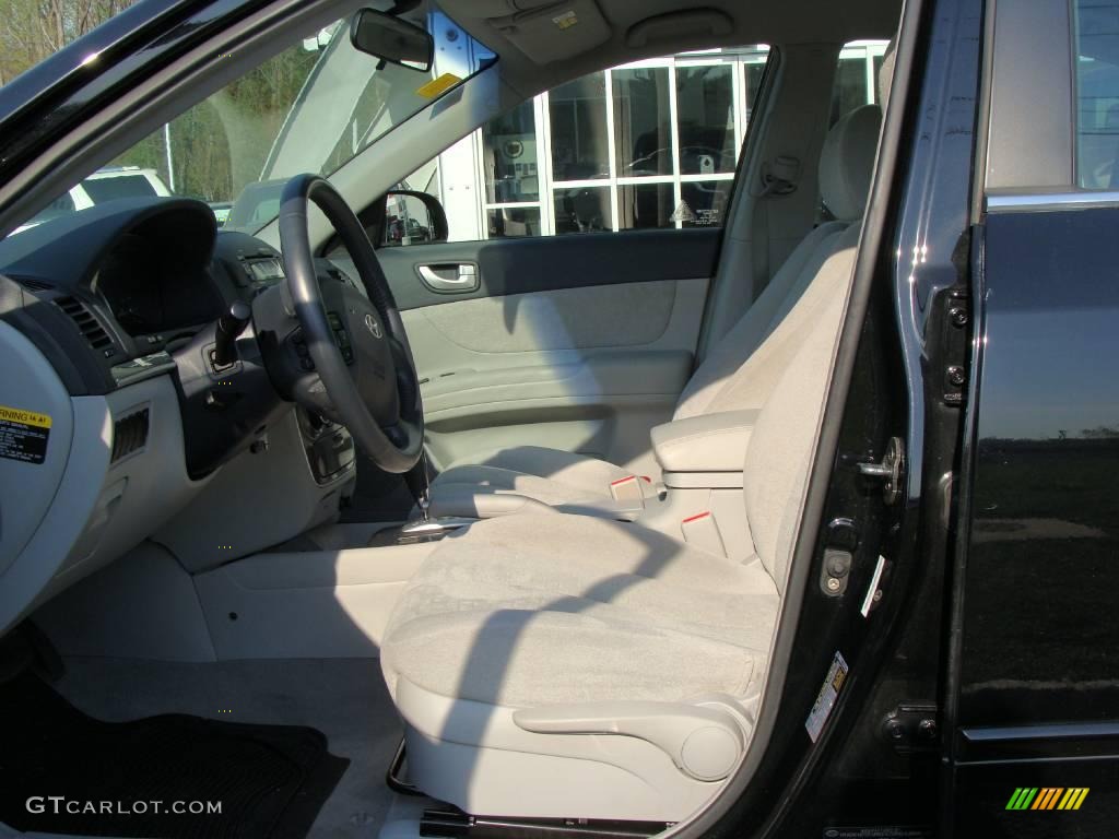 2007 Sonata SE V6 - Ebony Black / Gray photo #12