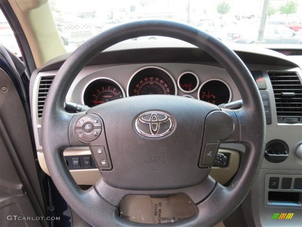 2010 Tundra SR5 Double Cab - Nautical Blue Metallic / Sand Beige photo #17