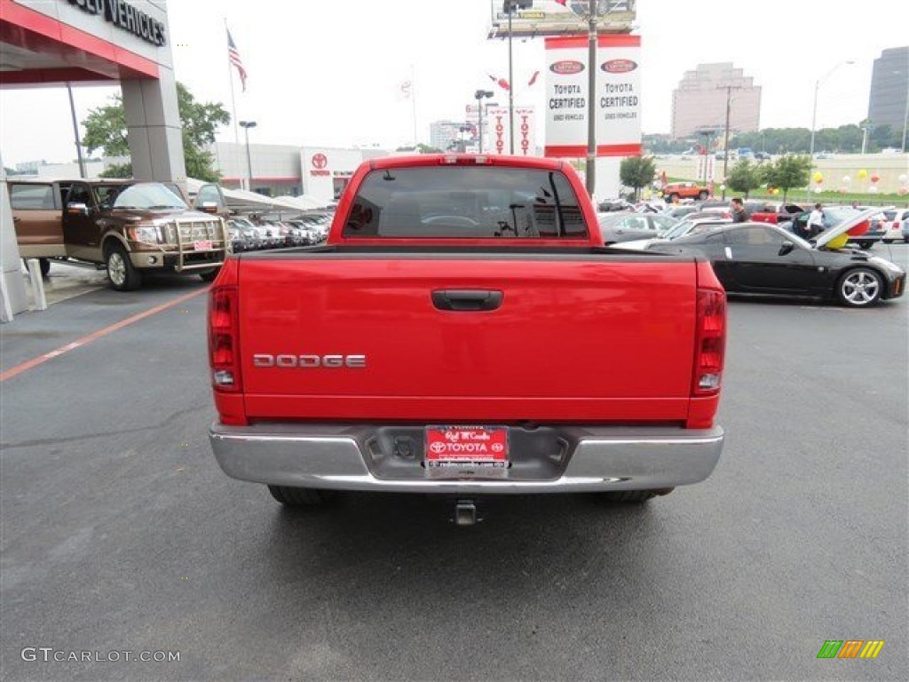 2002 Ram 1500 ST Quad Cab - Flame Red / Taupe photo #6