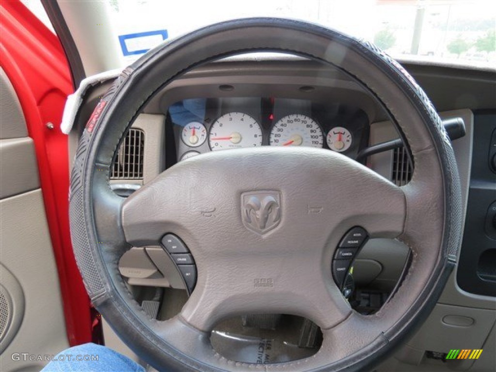 2002 Ram 1500 ST Quad Cab - Flame Red / Taupe photo #17