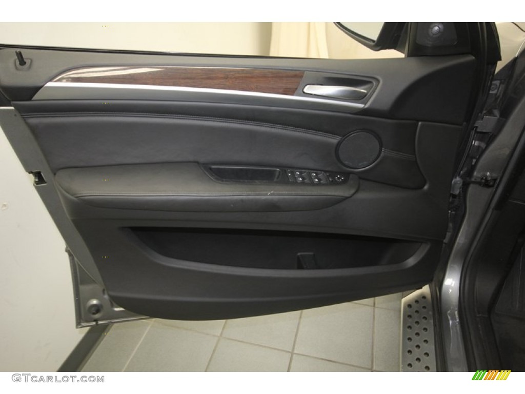 2008 BMW X5 4.8i Black Door Panel Photo #81368097