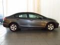 2013 Polished Metal Metallic Honda Civic LX Sedan  photo #2