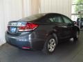 2013 Polished Metal Metallic Honda Civic LX Sedan  photo #3