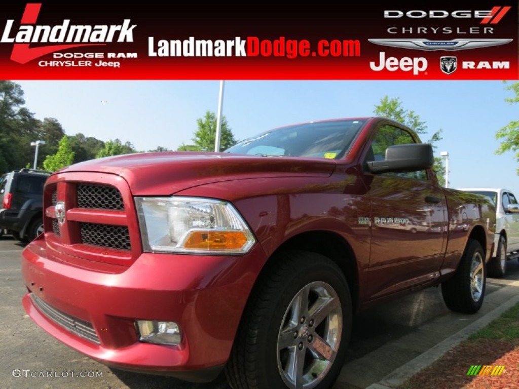 Deep Cherry Red Crystal Pearl Dodge Ram 1500