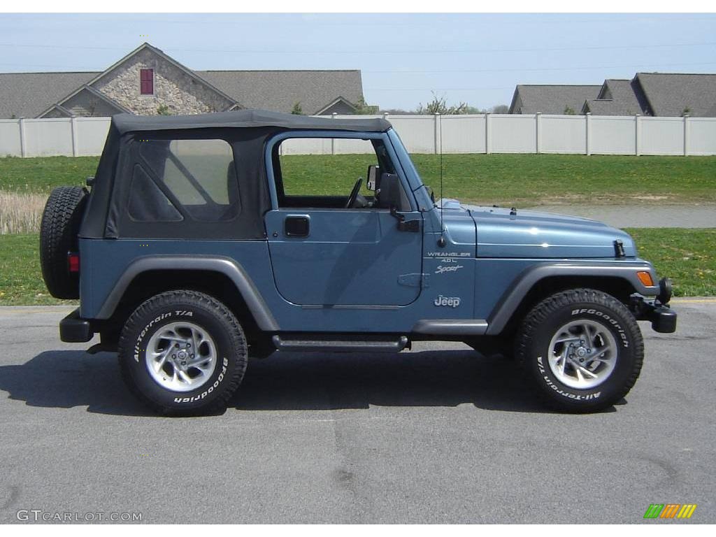 1999 Wrangler Sport 4x4 - Gunmetal Pearlcoat / Agate photo #6