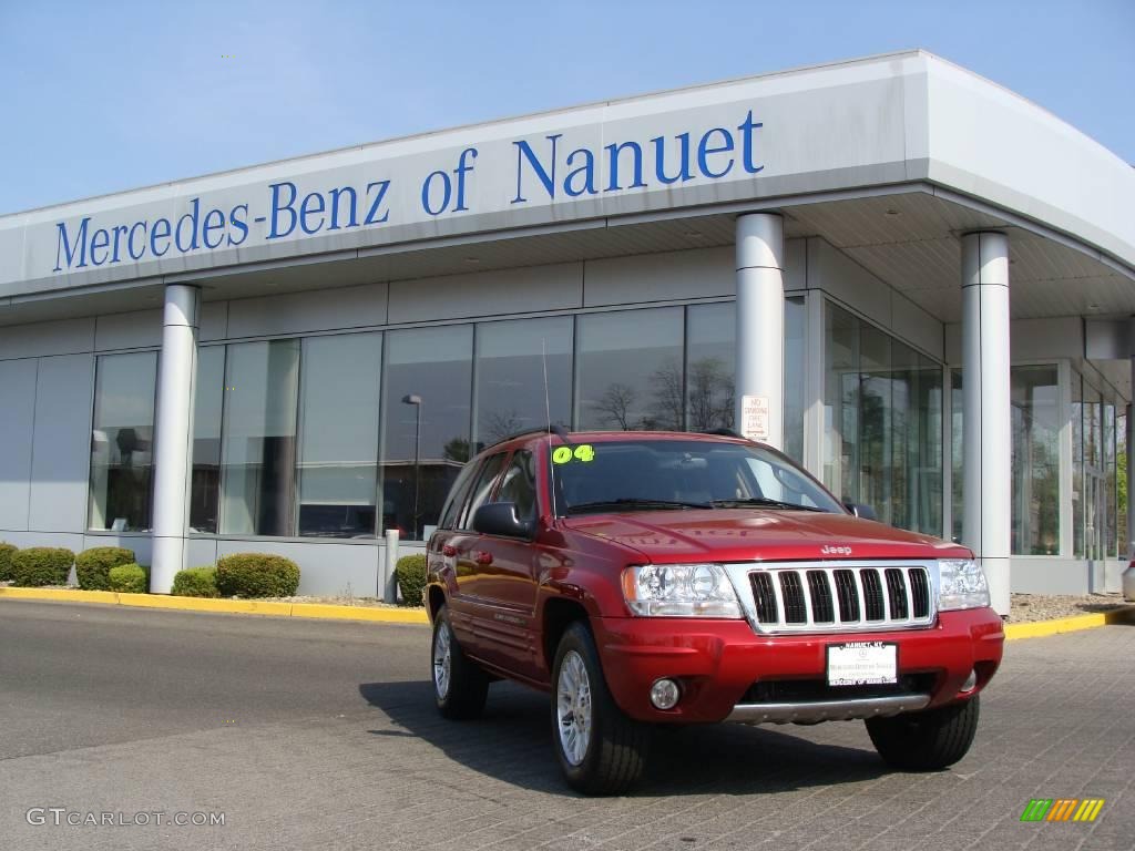 2004 Grand Cherokee Limited 4x4 - Inferno Red Pearl / Sandstone photo #1