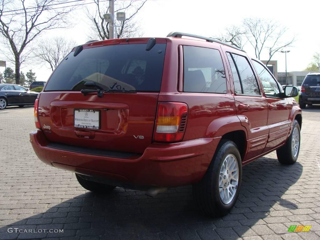 2004 Grand Cherokee Limited 4x4 - Inferno Red Pearl / Sandstone photo #3